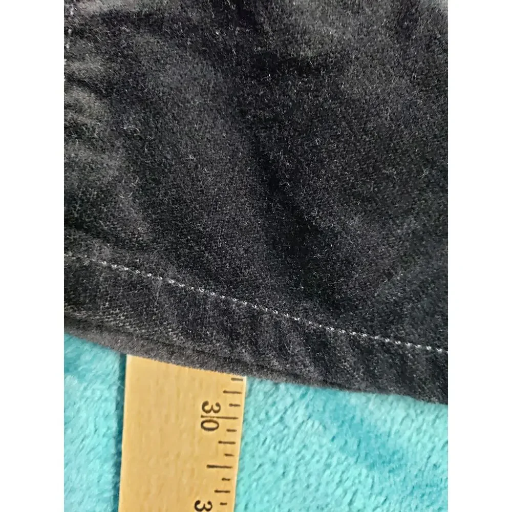 Loft Jeans Size 2 Women Black Pants Velvet Stretch Mid Rise Modern Skinny